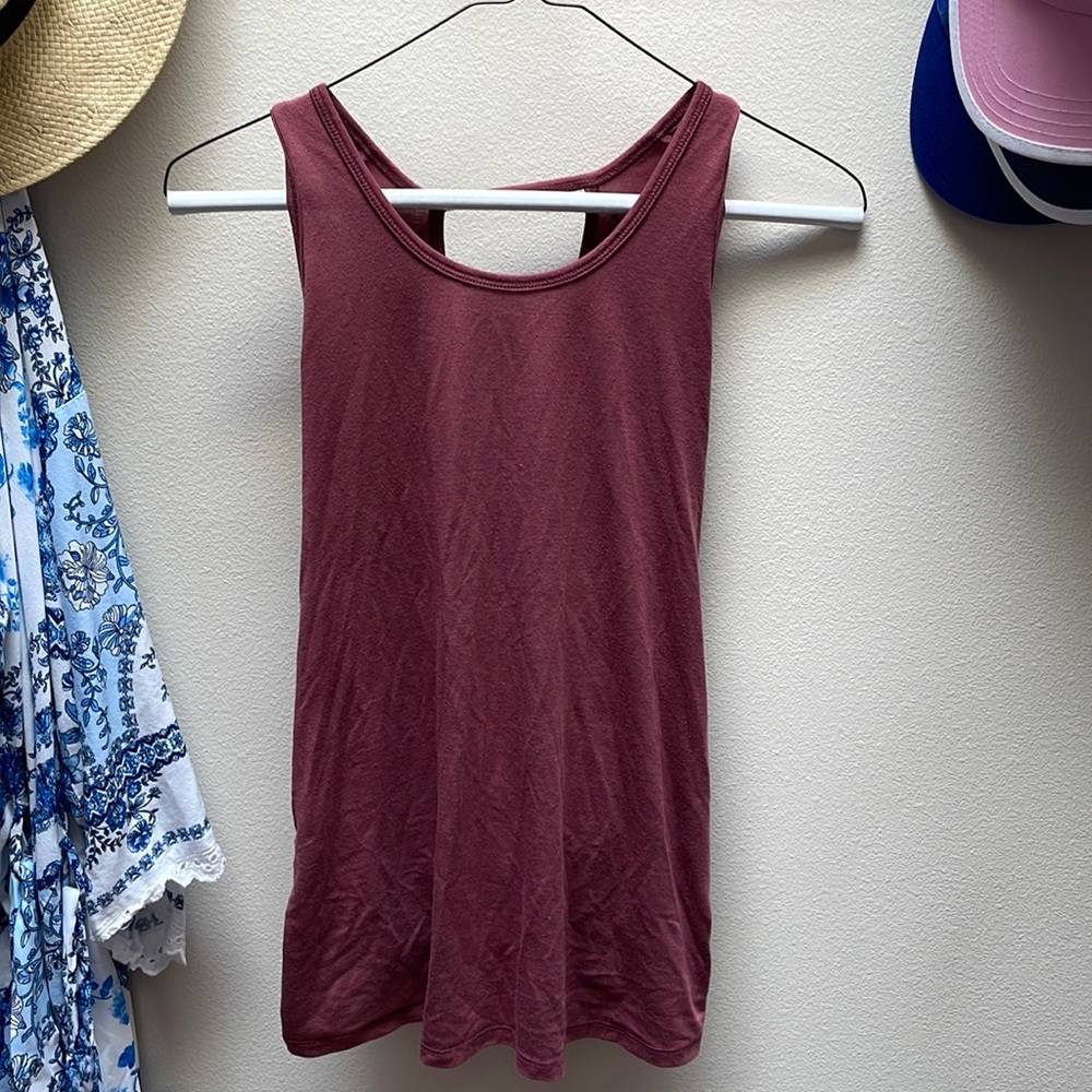 Athleta rose pink tank top